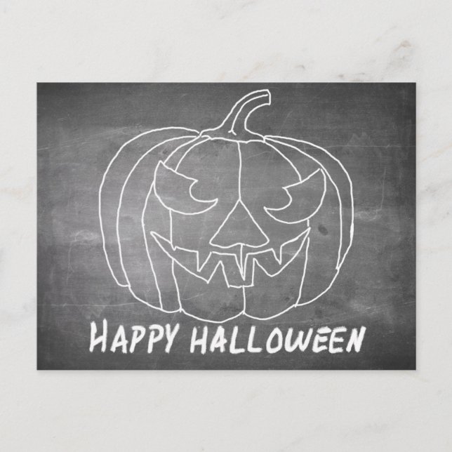 Cartes Pour Fêtes Annuelles Citrouille pour Halloween 3 aspect tableau (Devant)