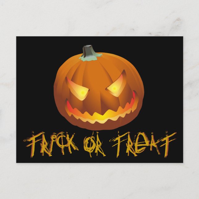 Cartes Pour Fêtes Annuelles Citrouille pour Halloween 6 (Devant)