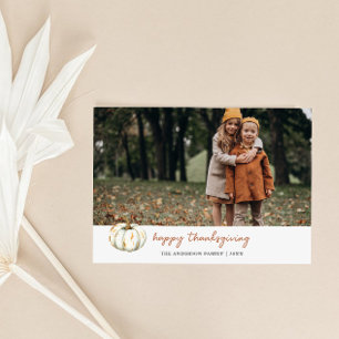 Cartes Pour Fêtes Annuelles Citrouille Thanksgiving Photo