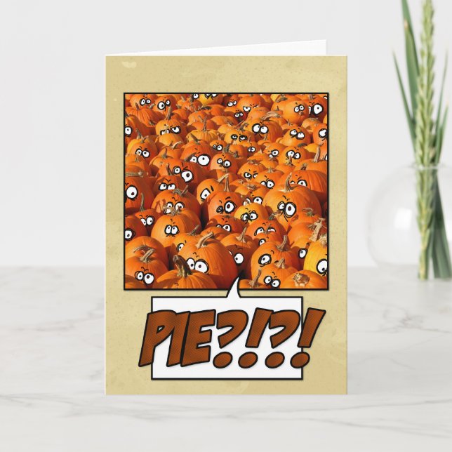 Cartes Pour Fêtes Annuelles Citrouilles (Devant)