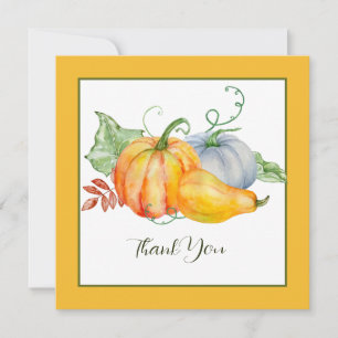 Cartes Pour Fêtes Annuelles Citrouilles aquarelle