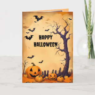 Cartes Pour Fêtes Annuelles citrouilles d'Halloween