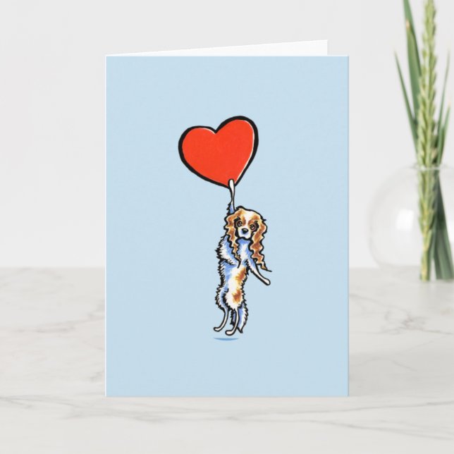 Cartes Pour Fêtes Annuelles CKCS Blenheim a mon coeur Valentine (Devant)