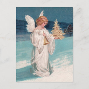 Cartes Pour Fêtes Annuelles Clapsaddle Christmas Angel with Bell