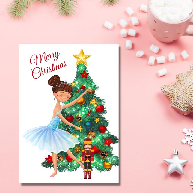 Cartes Pour Fêtes Annuelles Clara Ballerina Christmas Ballet (Créateur téléchargé)