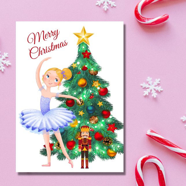 Cartes Pour Fêtes Annuelles Clara Ballerina Christmas Ballet (Créateur téléchargé)