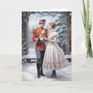 Cartes Pour Fêtes Annuelles Clara et Casse-Noisette Ballet de Noël Vintage