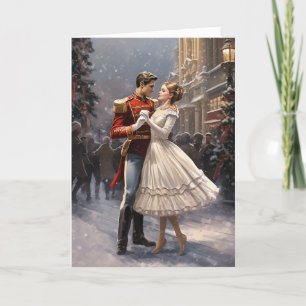Cartes Pour Fêtes Annuelles Clara et Casse-Noisette Ballet de Noël Vintage
