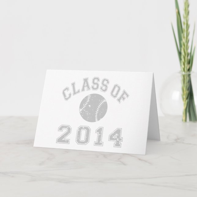 Cartes Pour Fêtes Annuelles Classe de baseball 2014 (Devant)