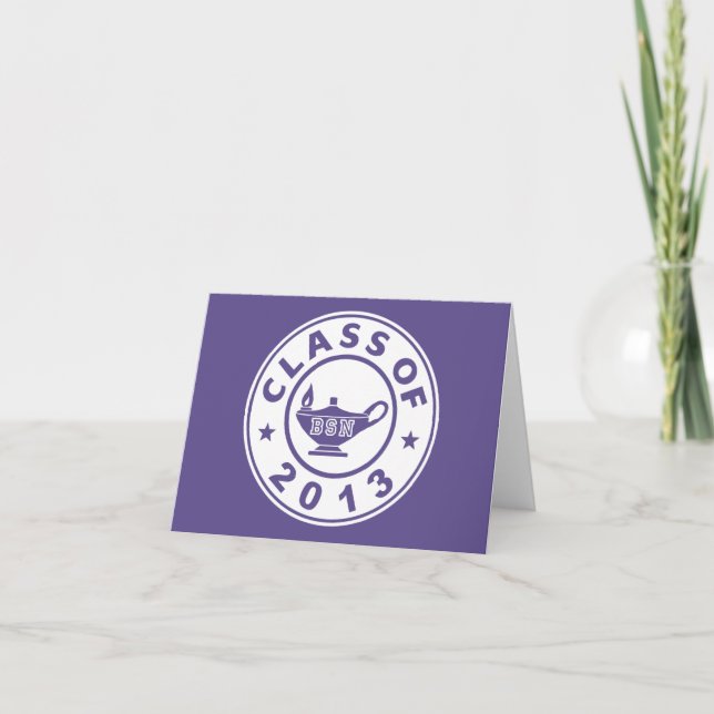 Cartes Pour Fêtes Annuelles Classe De BSN 2013 (Devant)