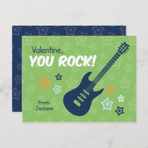 Cartes Pour Fêtes Annuelles Classe de guitare rock Valentines