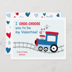 Cartes Pour Fêtes Annuelles Classe de train Valentines