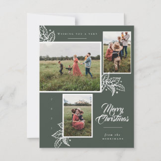 Cartes Pour Fêtes Annuelles Classic multi photo Christmas card