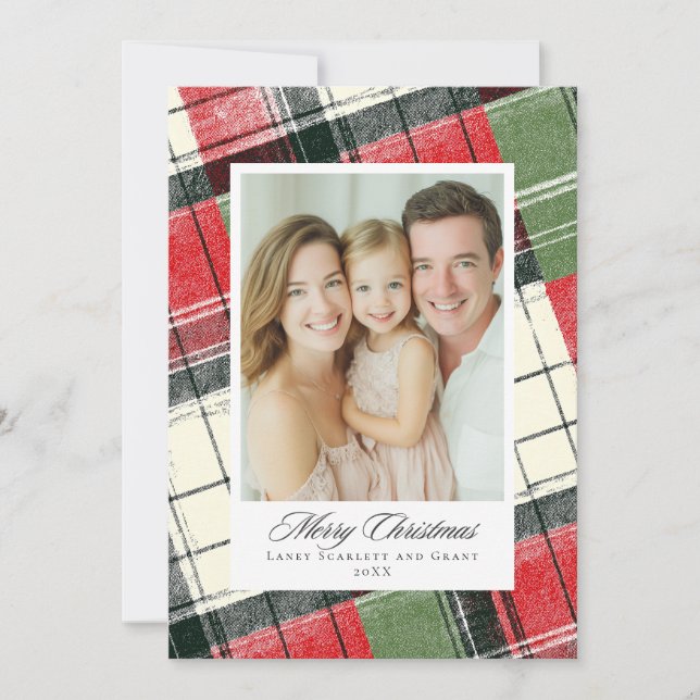 Cartes Pour Fêtes Annuelles Classique de Noël pâle (Devant)