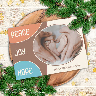 Cartes Pour Fêtes Annuelles Classique Joyeuses Fêtes d'amour moderne