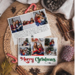 Cartes Pour Fêtes Annuelles Classique simple Joyeux Noël Huit Photo<br><div class="desc">Célébrez la saison avec cette carte unique, simple Joyeux Noël huit photo de vacances avec une touche de charme vintage. Le design minimaliste présente une élégante palette de couleurs rouge et verte, évoquant l'esprit cosy de l'hiver. Son attrait moderne et ludique, associé à la formulation traditionnelle, crée un équilibre parfait...</div>