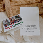 Cartes Pour Fêtes Annuelles Classique simple Joyeux Noël plié Cinq photos<br><div class="desc">Célébrez la saison avec cette carte unique et classique de Noël Joyeux plié cinq photos de vacances avec une touche de charme vintage. Le design minimaliste présente une élégante palette de couleurs rouge et verte, évoquant l'esprit cosy de l'hiver. Son attrait moderne et ludique, associé à la formulation traditionnelle, crée...</div>