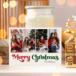 Cartes Pour Fêtes Annuelles Classique Simple Joyeux Noël Quatre Photo<br><div class="desc">Célébrez la saison avec cette carte unique et classique simple Joyeux Noël quatre photo de vacances avec une touche de charme vintage. Le design minimaliste présente une élégante palette de couleurs rouge et verte, évoquant l'esprit cosy de l'hiver. Son attrait moderne et ludique, associé à la formulation traditionnelle, crée un...</div>