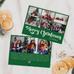 Cartes Pour Fêtes Annuelles Classique Simple Vert Joyeux Noël Neuf Photo<br><div class="desc">Célébrez la saison avec cette carte unique, simple vert Joyeux Noël neuf photo de vacances avec une touche de charme vintage. Le design minimaliste présente une élégante palette de couleurs vertes et blanches, évoquant l'esprit cosy de l'hiver. Son attrait moderne et ludique, associé à la formulation traditionnelle, crée un équilibre...</div>