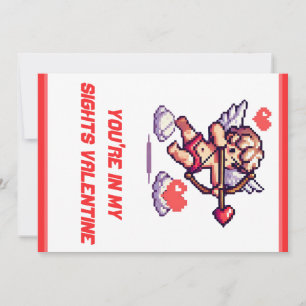 Cartes Pour Fêtes Annuelles Classique/vintage de la Saint-Valentin 8 bits Cupi