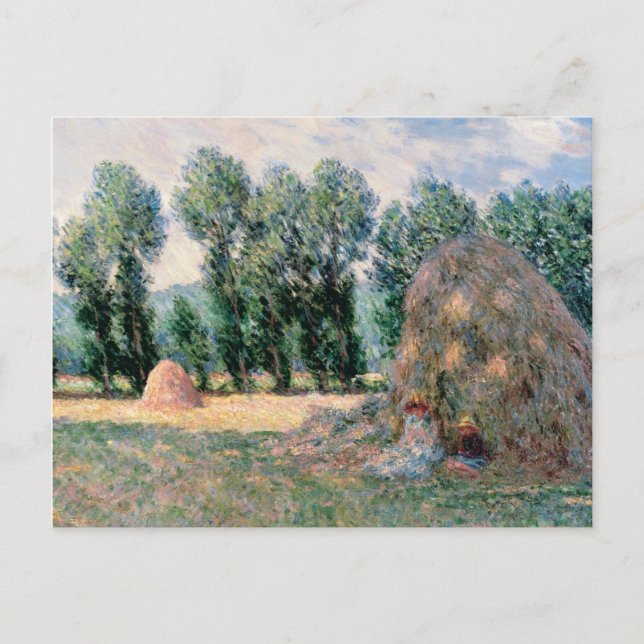 Cartes Pour Fêtes Annuelles Claude Monet - Haystacks (Devant)