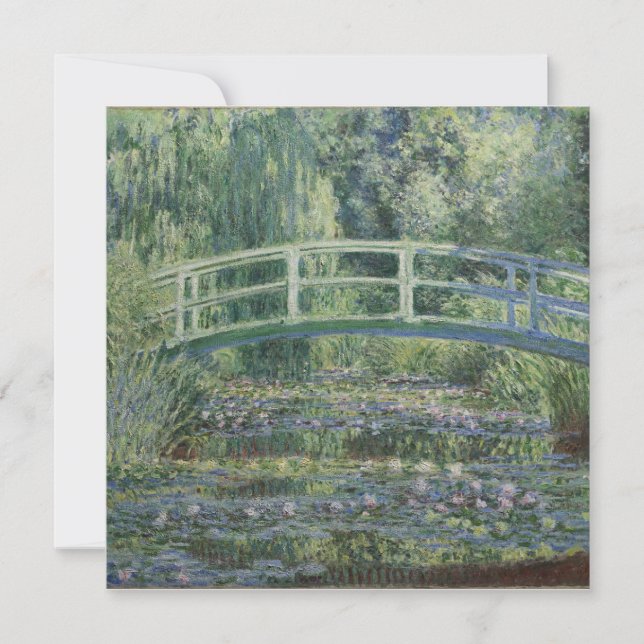 Cartes Pour Fêtes Annuelles Claude Monet - Nappes D'Eau Et Pont Japonais (Devant)