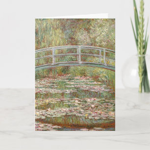 Cartes Pour Fêtes Annuelles Claude Monet - pont au-dessus d'un étang des