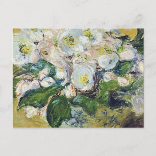 Cartes Pour Fêtes Annuelles Claude Monet - Roses de Noël (Devant)