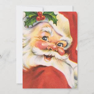 Cartes Pour Fêtes Annuelles Clause Santa vintage