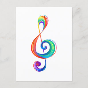 Cartes Pour Fêtes Annuelles Clé arc-en-ciel