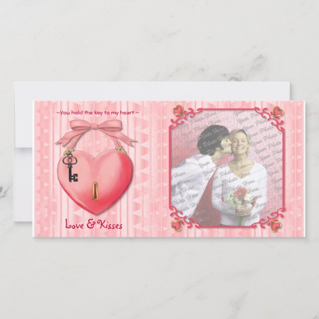 Cartes Pour Fêtes Annuelles Clé de mon coeur (Devant)