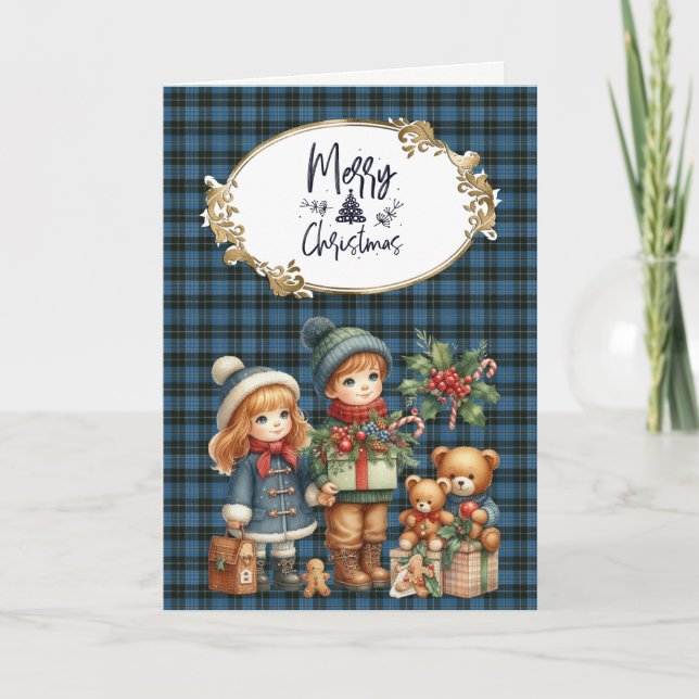 Cartes Pour Fêtes Annuelles Clergy Original Tartan écossais (Devant)
