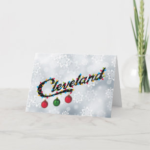 Cartes Pour Fêtes Annuelles Cleveland   "It's Christmas Time in the City"