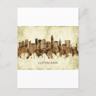 Cartes Pour Fêtes Annuelles Cleveland Ohio Cityscape
