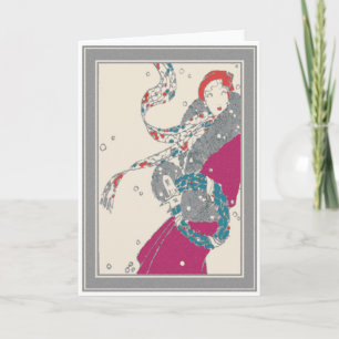 Cartes Pour Fêtes Annuelles Client de guirlande de Noël Deco dans le vent