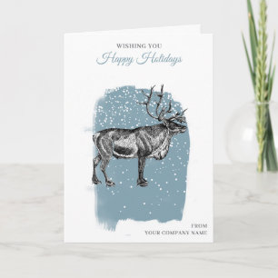 Cartes Pour Fêtes Annuelles Clients de Noël Rennes Employés Clients