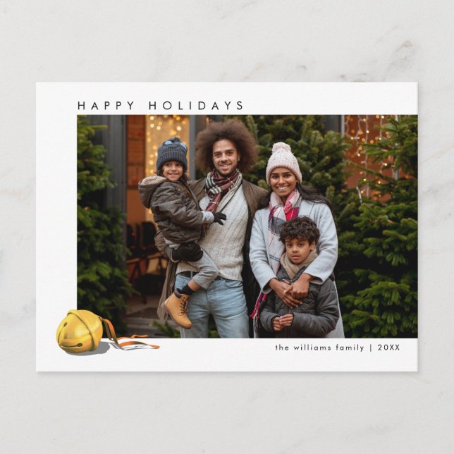 Cartes Pour Fêtes Annuelles Cloche de traineau de l'Express Polaire | Photo (Devant)