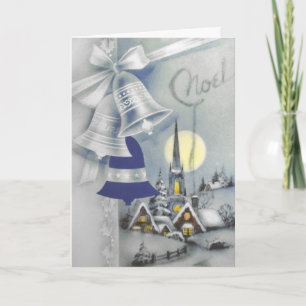 Cartes Pour Fêtes Annuelles Cloches argentées