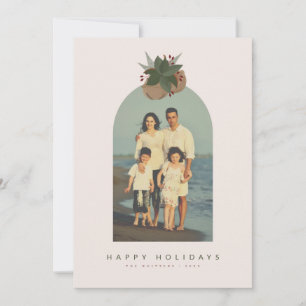 Cartes Pour Fêtes Annuelles cloches de magnolia photo arc Holiday/Christmas