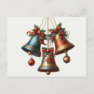 Cartes Pour Fêtes Annuelles cloches de Noël