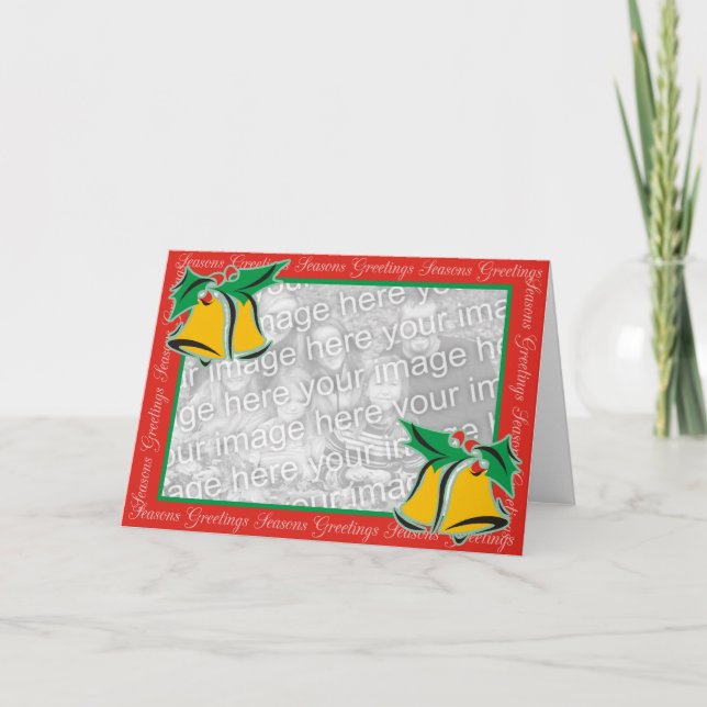 Cartes Pour Fêtes Annuelles cloches de Noël (Devant)