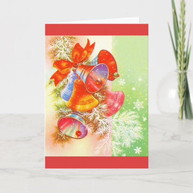 Cartes Pour Fêtes Annuelles cloches de Noël (Devant)