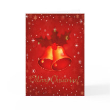 Cloches de Noël rouges avec salutations personnali