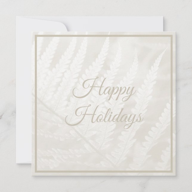 Cartes Pour Fêtes Annuelles Cloud Dancer Botanic Foliage Christmas (Devant)