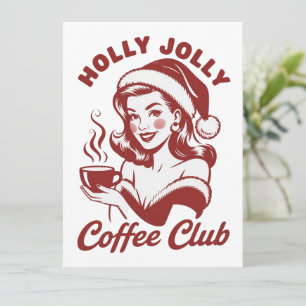 Cartes Pour Fêtes Annuelles Club de café joyeusement sarcastique de Noël