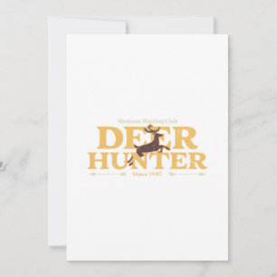 Cartes Pour Fêtes Annuelles Club de chasse aux cerfs du Montana
