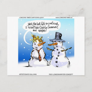 Cartes Pour Fêtes Annuelles Club De Coiffure Pour Snowmen Funky Noël