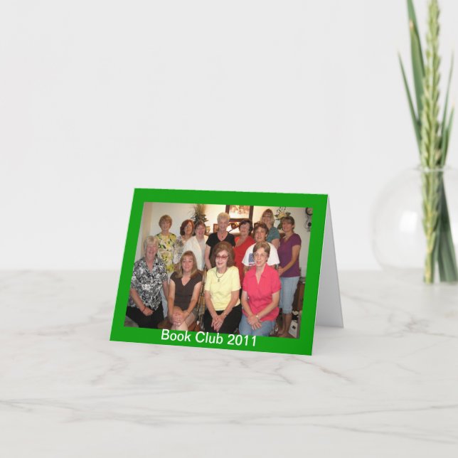 Cartes Pour Fêtes Annuelles Club de lecture (Devant)