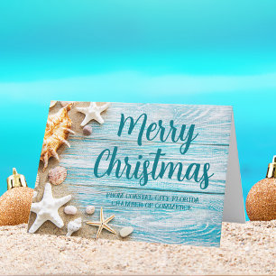 Cartes Pour Fêtes Annuelles Coastère Noël Custom Beach Company Seashell