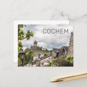 Cartes Pour Fêtes Annuelles Cochem Moselle Panorama Allemagne Souvenir